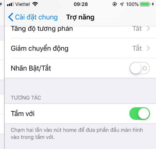 tính năng sử dụng 1 tay trên iPhone 11