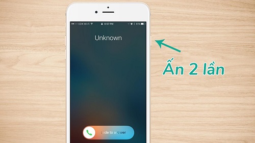 Cách tắt cuộc gọi bằng nút nguồn iPhone