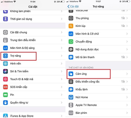 Cách làm mờ nút home ảo iPhone 