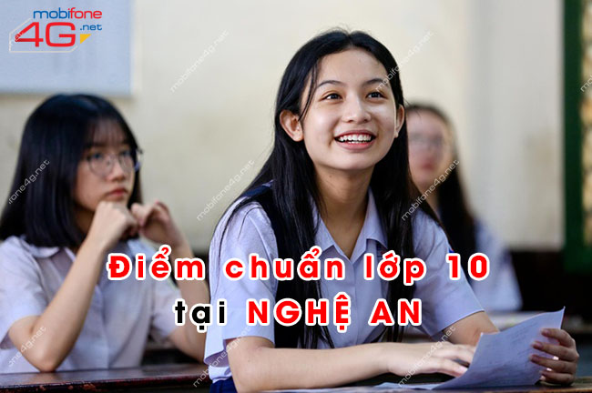 diểm chuẩn lớp 10 nghệ an