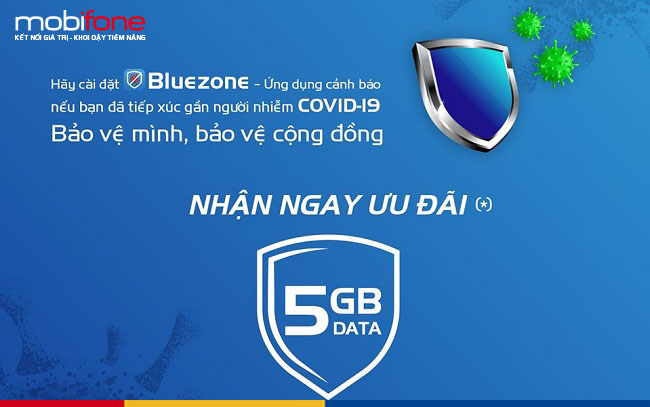 MobiFone tặng 5GB khi cài Bluezone