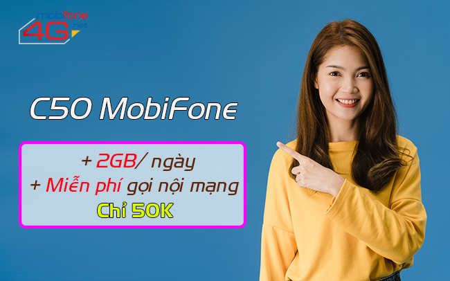 Đăng ký gói C50 MobiFone 