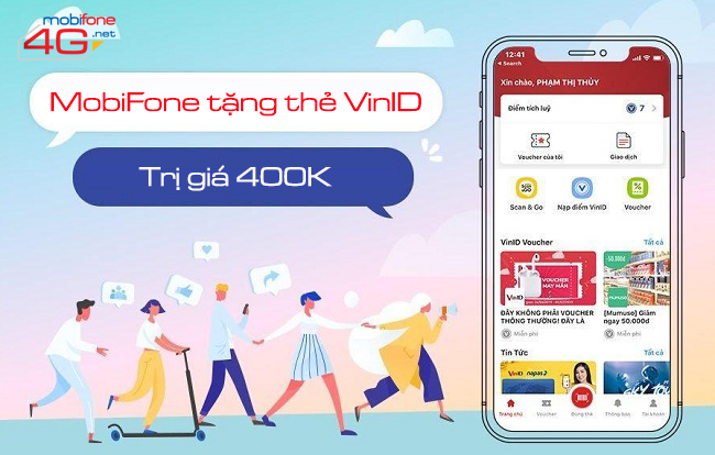 MobiFone tặng thẻ VinID