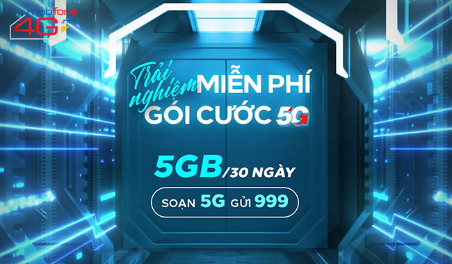 MobiFone tặng 5GB data 5G miễn phí