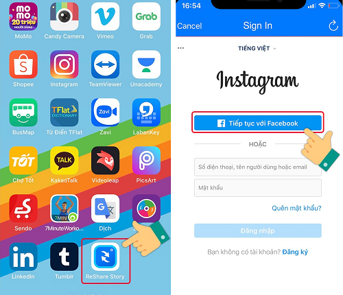 tải video Instagram Story trên iPhone