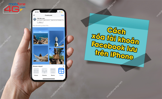 xóa tài khoản Facebook lưu trên iPhone