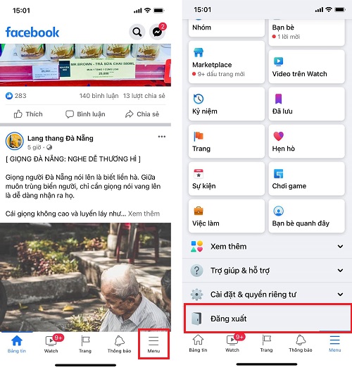 xóa tài khoản Facebook lưu trên iPhone