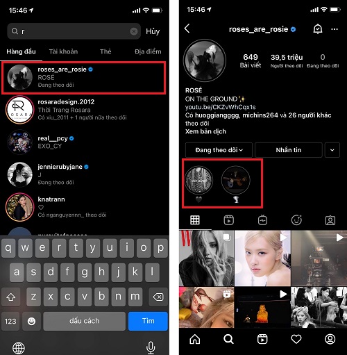 xem lại Story cũ trên Instagram của người khác