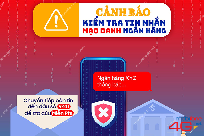 MobiFone cảnh báo SMS ngân hàng lừa đảo