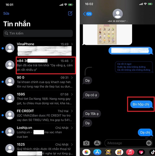 xóa tin nhắn iMessage đã gửi