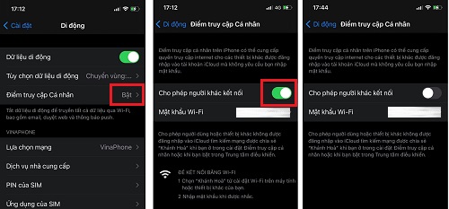  giới hạn điểm truy cập cá nhân trên iPhone 