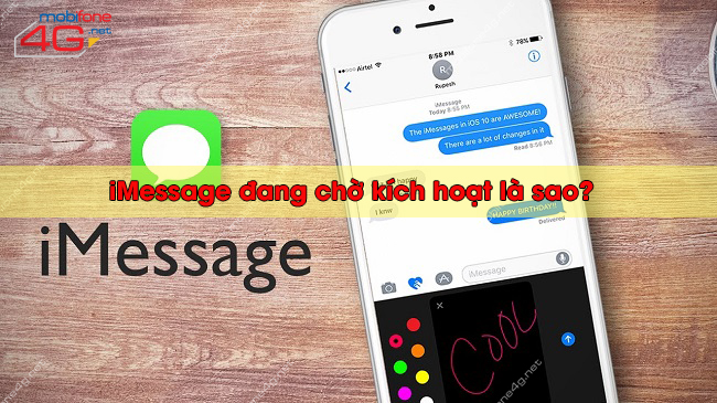 iMessage đang chờ kích hoạt