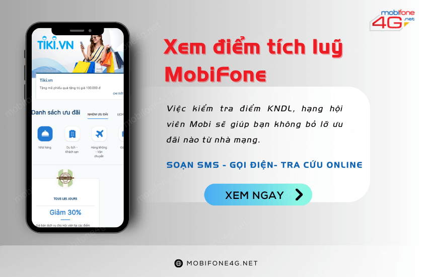 xem diem tich luy mobifone