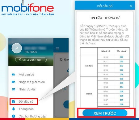 Chuyển danh bạ 11 số thành 10 số trên MobiFone Next như thế nào Chuyển danh bạ 11 số thành 10 số trên MobiFone Next