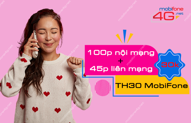 đăng ký gói cước TH30 MobiFone