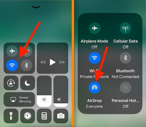 Cách bật Airdrop trên iPhone Xs Max Cách bật Airdrop trên iPhone Xs Max