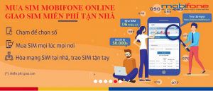 Mua sim MobiFone online nhận sim tại nhà