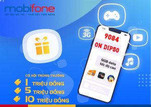 khuyến mãi Đăng ký gói DIP50 MobiFone nhận tiền