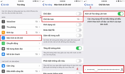 tăng cỡ chữ đọc báo trên iPhone tăng cỡ chữ đọc báo trên iPhone