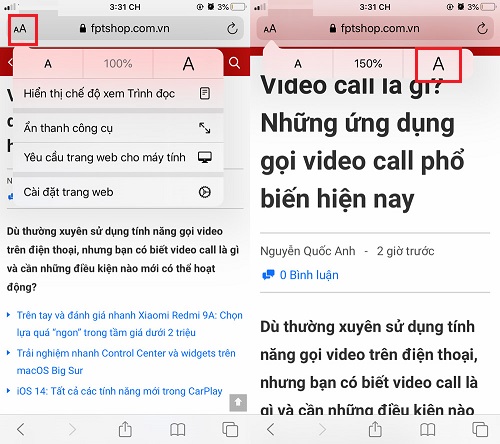 tăng cỡ chữ đọc báo trên iPhone tăng cỡ chữ đọc báo trên iPhone