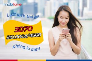 Cách đăng ký gói 3D70 MobiFone