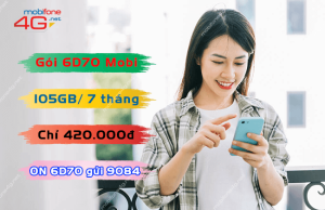 Gói cước 6D70 MobiFone