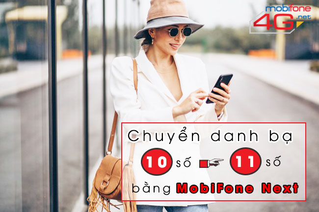 Chuyển danh bạ 11 số thành 10 số bằng MobiFone Next