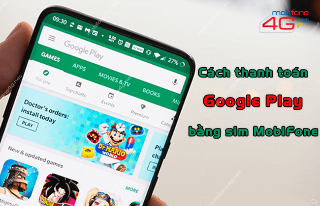 cach thanh toan google play bang sim mobifone