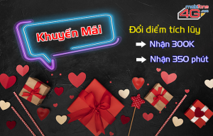 MobiFone khuyến mãi đổi điểm tích lũy nhận 300k, 350 phút gọi