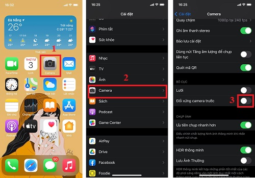 chỉnh camera trước không bị ngược iPhone bằng cách nào chỉnh camera trước không bị ngược iPhone