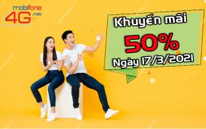 Khuyến mãi MobiFone 50%