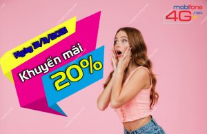 Khuyến mãi MobiFone 20%
