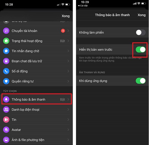 bỏ ẩn tin nhắn trên Messenger iPhone bỏ ẩn tin nhắn trên Messenger iPhone