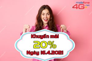 Khuyến mãi MobiFone 20%