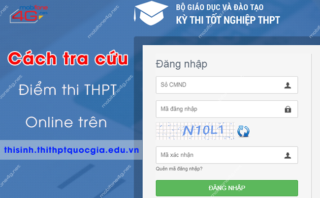 cach tra cuu diem thi thpt quoc gia