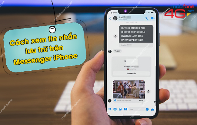 xem tin nhắn lưu trữ trên Messenger iPhone 