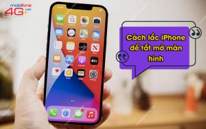 lắc iPhone để tắt mở màn hình