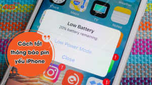 Cách tắt thông báo pin yếu iPhone