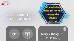 không thay đổi được tên nhà mạng trên iPhone iOS 14