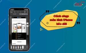 Cách chụp màn hình iPhone kéo dài