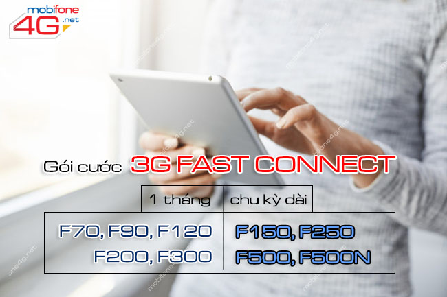 gói cước 3G Fast Connect MobiFone