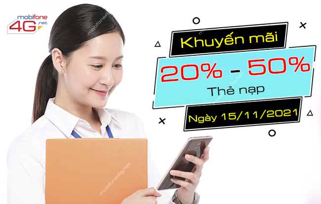 MobiFone khuyến mãi nạp thẻ ngày 15/11/2021