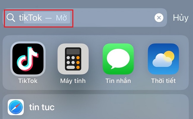 hện ứng dụng iPhone bị ẩn