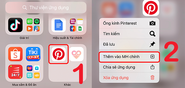 hiển thị các ứng dụng bị ẩn iPhone 