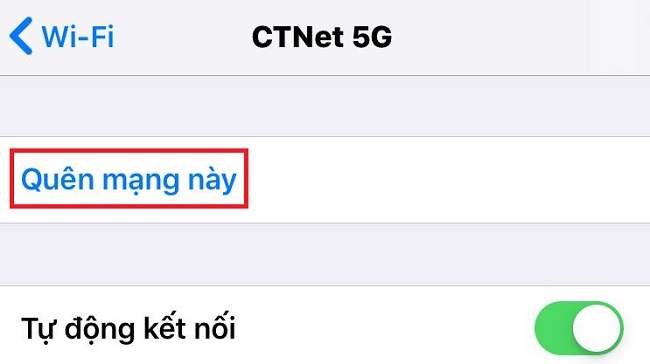 xoa lich su wifi tren dien thoai iphone don gian