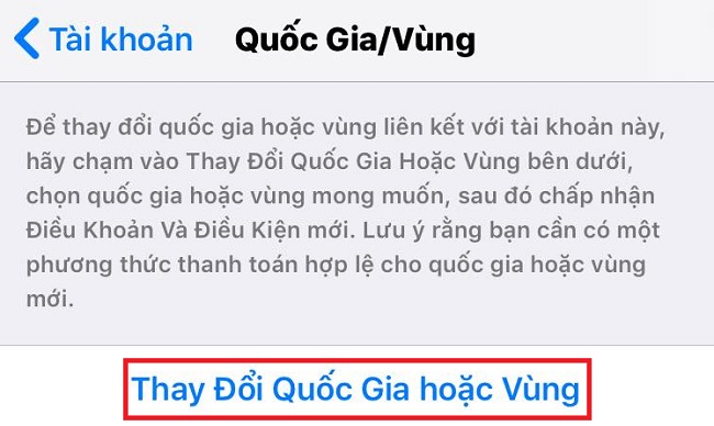 Cách chuyển App store của Việt Nam sang Hàn