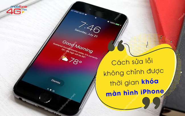 lỗi không chỉnh được thời gian khóa màn hình iPhone