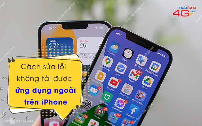 iPhone không tải được ứng ngoài