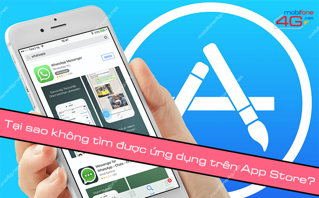  không tìm được ứng dụng trên App Store?