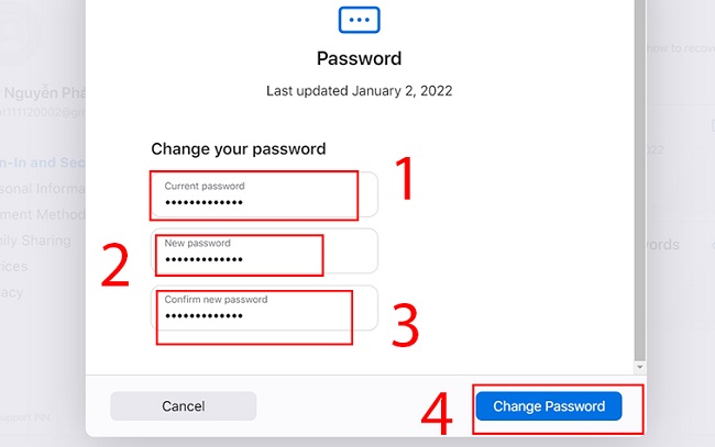 Cách thay đổi mật khẩu App Store